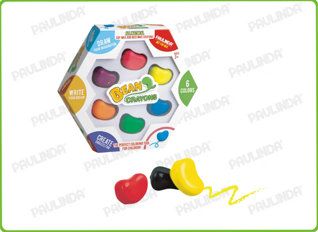 6PCS Bean Crayon Color- Box 