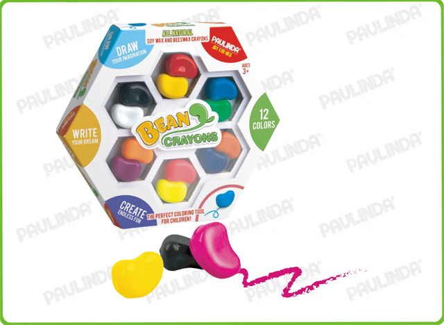 12PCS Bean Crayon Color- Box 