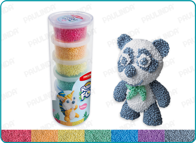 6x75ml Rainbow foam (Plastic Drum)