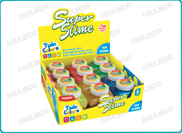 180ml Super Slime 12PCS Display Twin Colors