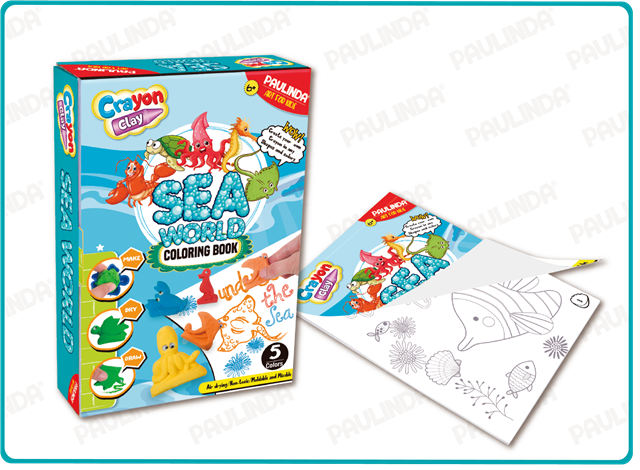 5×30g Crayon Clay Sea World Color Box