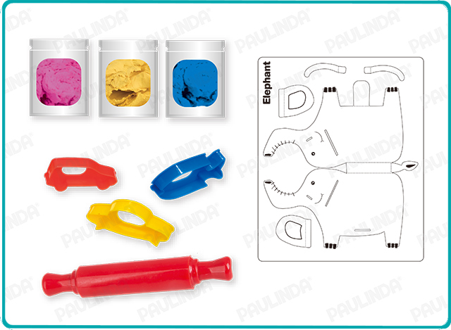 Crayon Clay Magic Card Elephant